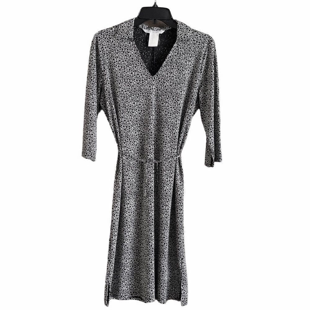 Max Studio Black & White Abstract Print Dress Size Medium